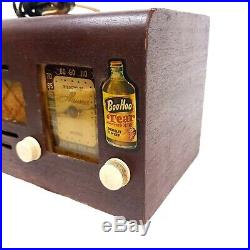 Vintage Tube Radio Meissner Wooden Tabletop Radio Retro Home Decor For Repair