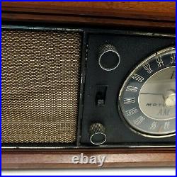 Vintage Tube Radio Motorola Placir Wood Cabinet AM/FM B12WA Mid Century Works