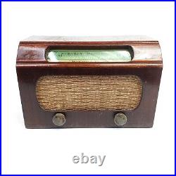 Vintage Tube Radio National Union G-619 Wood AM Table Radio 1947 1940's Works