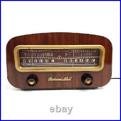 Vintage Tube Radio Packard Bell 602 Dual Tuning Stationized Art Deco Wood Works