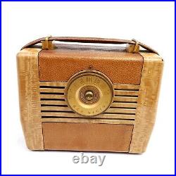 Vintage Tube Radio RCA Victor 8-BX-54 Portable Golden Throat Portable Works