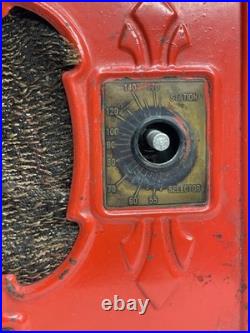 Vintage Tube Radio Red DeWald Dynette Rare PARTS ONLY 10x6.5
