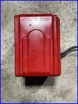Vintage Tube Radio Red DeWald Dynette Rare PARTS ONLY 10x6.5