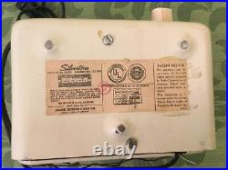 Vintage Tube Radio Sears Silvertone 6002 Compact Tabletop AM Metal Casing 1946