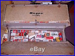 Vintage Tube Radio / TV repairman tube Case Caddy lot of 365 tubes