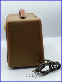 Vintage Tube Radio Westinghouse H-302P5 Portable Suitcase Radio MCM 1950