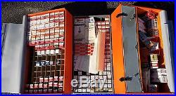 Vintage Tv / Radio Repairman Case & Tube Lot-over 250 Tubes-wow