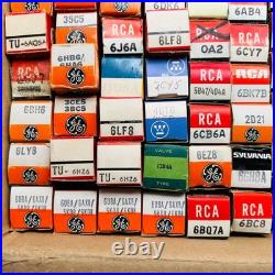 Vintage USA Radio TV Vacuum Tube Lot RCA Raytheon Sylvania Brimar Mixed NOS Used
