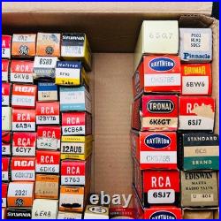 Vintage USA Radio TV Vacuum Tube Lot RCA Raytheon Sylvania Brimar Mixed NOS Used
