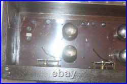 Vintage Unmarked Tube Radio Receiver Kit Built 1920's 5 tube Tested Art Deco