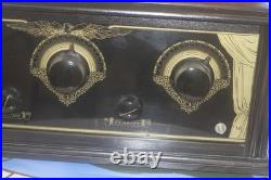 Vintage Unmarked Tube Radio Receiver Kit Built 1920's 5 tube Tested Art Deco
