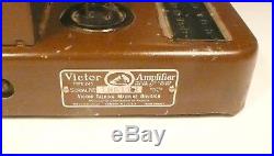 Vintage VICTOR 245 AMPLIFIER Clean / Untested / w 4 TUBES