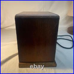 Vintage Vacuum Tube Radio Tested Working Missing Back Cover