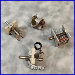Vintage Variable Capacitor Lot Haynes, Apex Electric Antique Tube Radio Parts