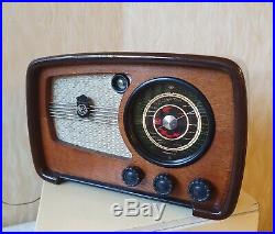 Vintage Vef Super M 557 Wooden Cased Tube Radio Antique 1945y Fully Working