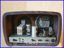 Vintage Vef Super M 557 Wooden Cased Tube Radio Antique 1945y Fully Working