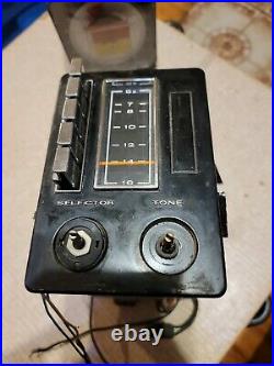Vintage Vertical Push-Button Car Radio Control Head