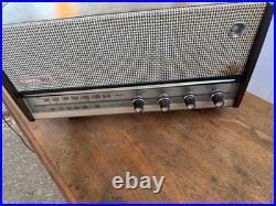 Vintage Vista 500 AM FM Tube Radio Mid Century MCM Wood Cabinet Atomic 1960s Vintage Vista 500 AM FM Tube Radio Mid Century MCM Wood Cabinet Atomic 1960s