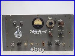 Vintage WRL Globe Scout 65 Amateur Tube Radio Transmitter (Does not Turn On)
