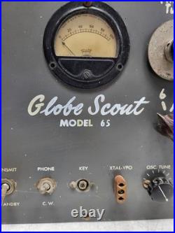 Vintage WRL Globe Scout 65 Amateur Tube Radio Transmitter (Does not Turn On)