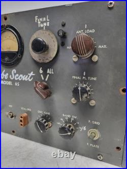 Vintage WRL Globe Scout 65 Amateur Tube Radio Transmitter (Does not Turn On)