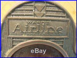 Vintage Ward's Airline Cathedral Tube AM & Police Radio Lighted Dial Art Deco