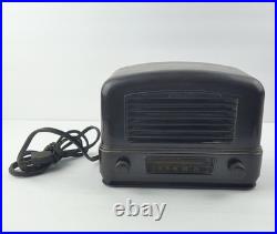 Vintage Wards Airline Brown Bakelite Tube AM Radio 04BR-511A Untested