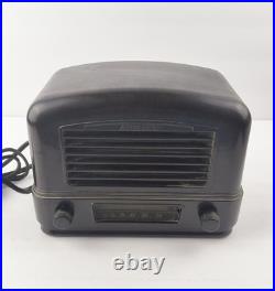 Vintage Wards Airline Brown Bakelite Tube AM Radio 04BR-511A Untested