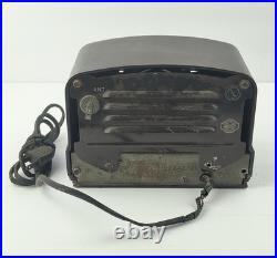Vintage Wards Airline Brown Bakelite Tube AM Radio 04BR-511A Untested