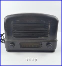 Vintage Wards Airline Brown Bakelite Tube AM Radio 04BR-511A Untested