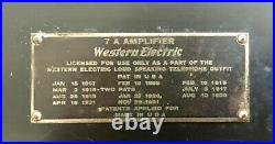 Vintage Western Electric 7A Amplifier 1920s without Tubes
