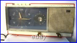 Vintage Westinghouse Coral Tube Clock Radio H720TS Tested See Below