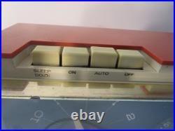 Vintage Westinghouse Coral Tube Clock Radio H720TS Tested See Below