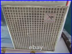 Vintage Westinghouse Coral Tube Clock Radio H720TS Tested See Below