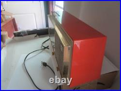 Vintage Westinghouse Coral Tube Clock Radio H720TS Tested See Below