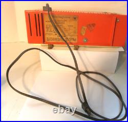 Vintage Westinghouse Coral Tube Clock Radio H720TS Tested See Below