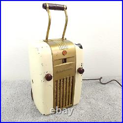 Vintage Westinghouse H-126 Little Jewel Refrigerator Tube Radio White Works