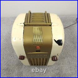 Vintage Westinghouse H-126 Little Jewel Refrigerator Tube Radio White Works