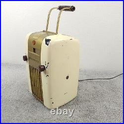 Vintage Westinghouse H-126 Little Jewel Refrigerator Tube Radio White Works