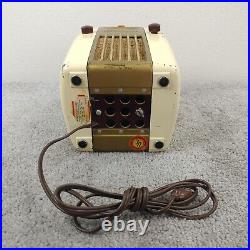 Vintage Westinghouse H-126 Little Jewel Refrigerator Tube Radio White Works