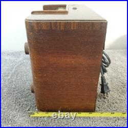 Vintage Westinghouse H-130 Tube Radio AM Wooden Tabletop Tested Works