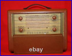 Vintage Westinghouse H-165 AC/DC Portable Tube AM Radio LOOKS AND SOUNDS GREAT