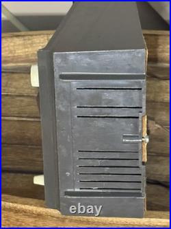 Vintage Westinghouse Space Maker Clock Radio H218L6 Mid Century Tube Alarm Radio