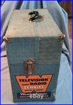 Vintage Westinghouse Television & Radio Service Case of Vacuum Tubes untested Vintage Westinghouse Television & Radio Service Case of Vacuum Tubes untested
