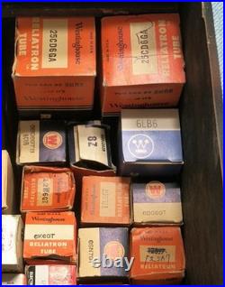 Vintage Westinghouse Television & Radio Service Case of Vacuum Tubes untested Vintage Westinghouse Television & Radio Service Case of Vacuum Tubes untested