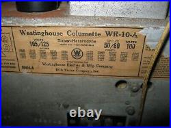 Vintage Westinghouse WR10 Tombstone table Radio-AS IS-NO SOUND