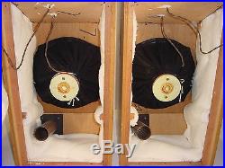 Vintage Wharfedale W3 The Radio People Ltd 3-Way Mahogany Tube Amp Speaker Pair