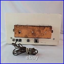 Vintage White Gonset G-50 Tube Ham Radio Transceiver Communicator 6 Meter