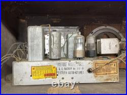 Vintage Wood Cabinet TrueTone D1035 Radio Tube Western Auto Stores W41-B4