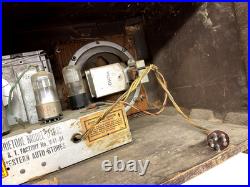 Vintage Wood Cabinet TrueTone D1035 Radio Tube Western Auto Stores W41-B4